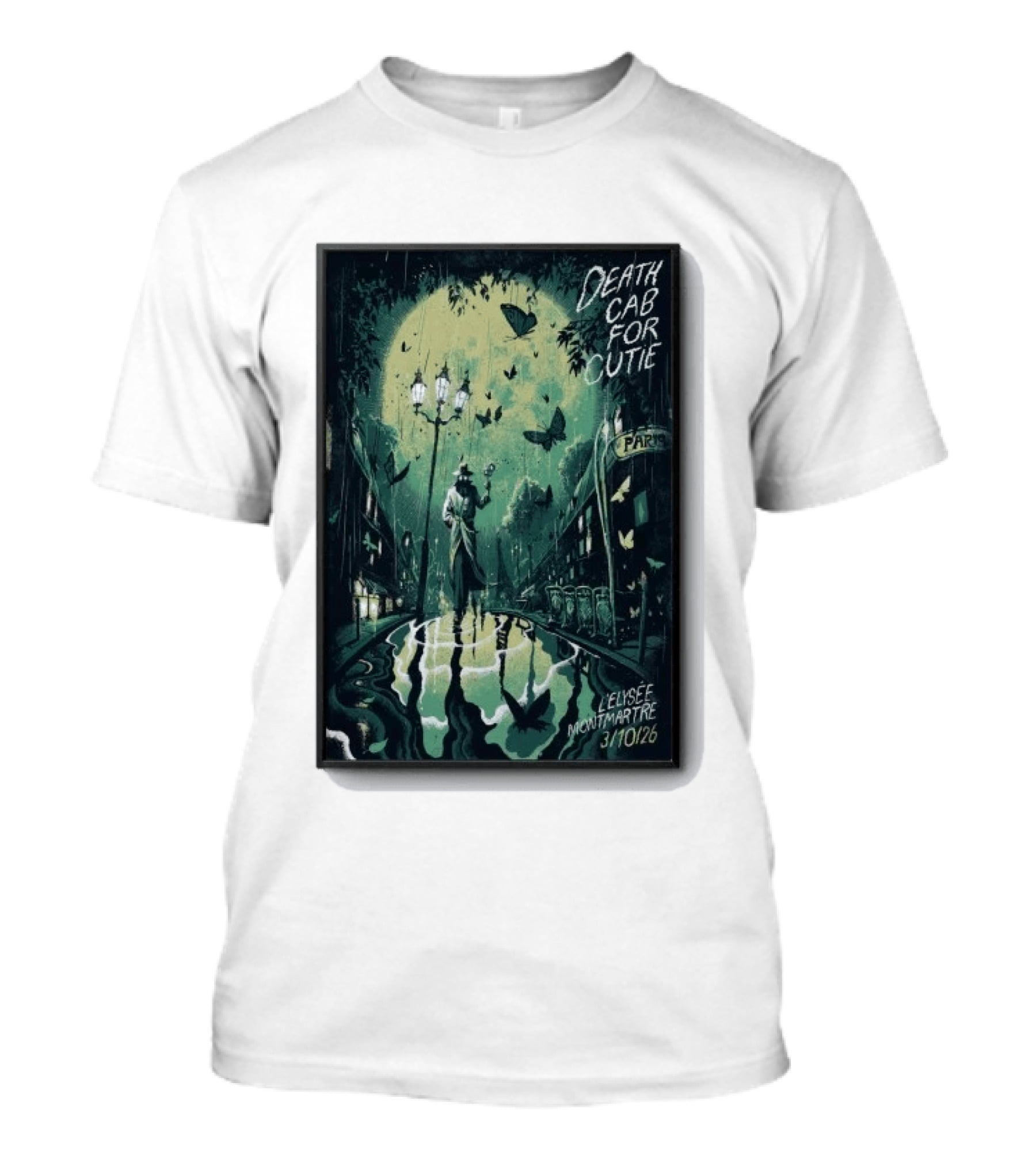 Death Cab For Cutie Elysee Montmartre Concert Paris Oct 3 2026 T-Shirt