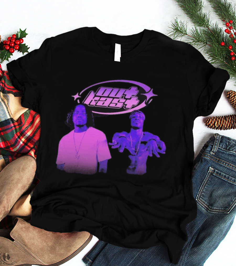 Outkast Big Boi André 3000 Purple Style Iconic Duo T-Shirt