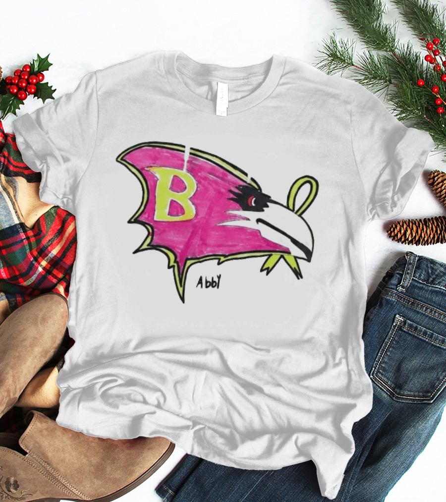 Baltimore Ravens Pink Ribbon Abby B T-Shirt