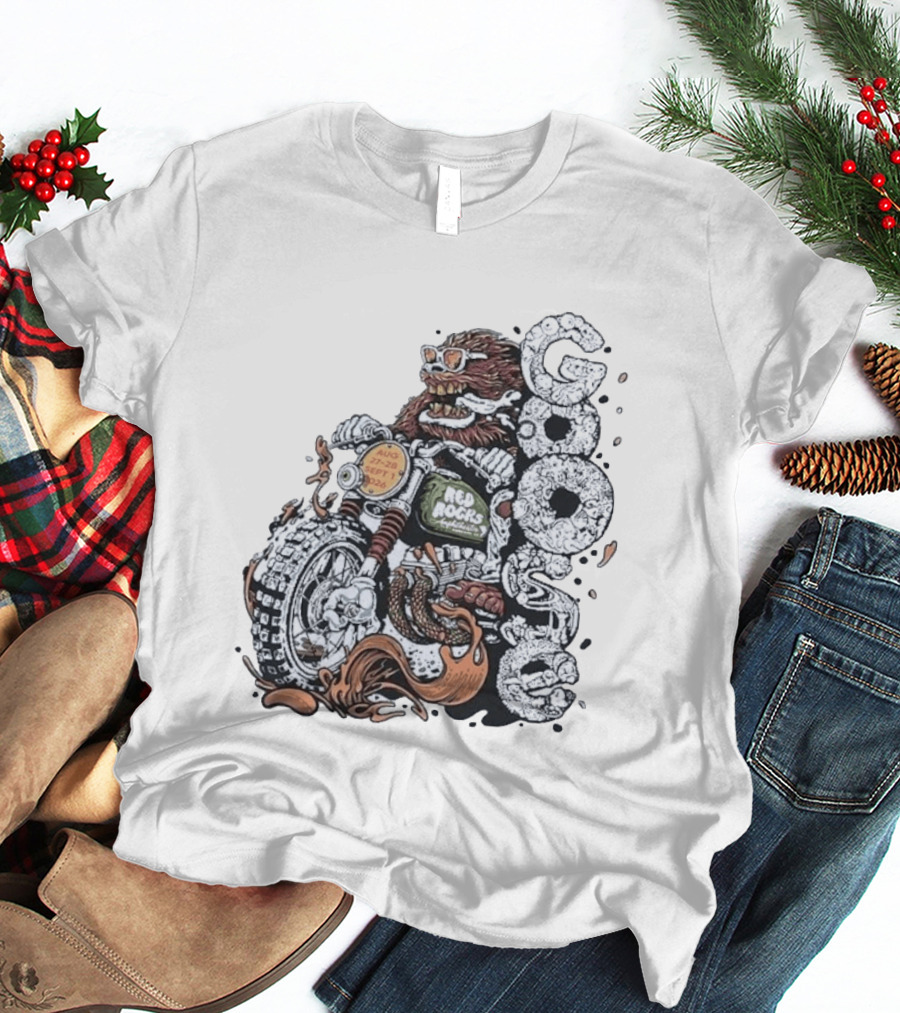 Goose Red Rocks 2026 Motorcycle Bear August September Event T-Shirt