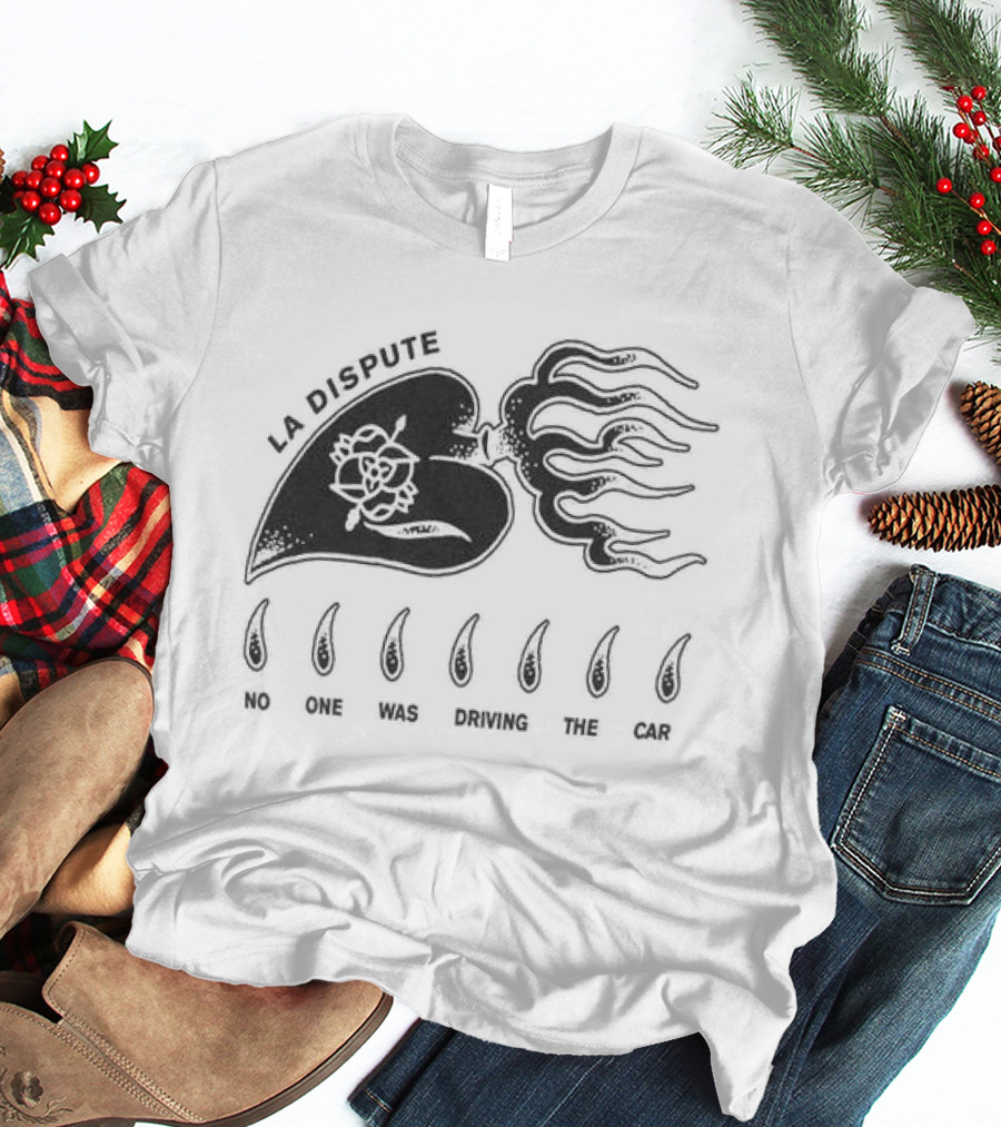 La Dispute Burning Heart Orchid Flame Crying T-Shirt
