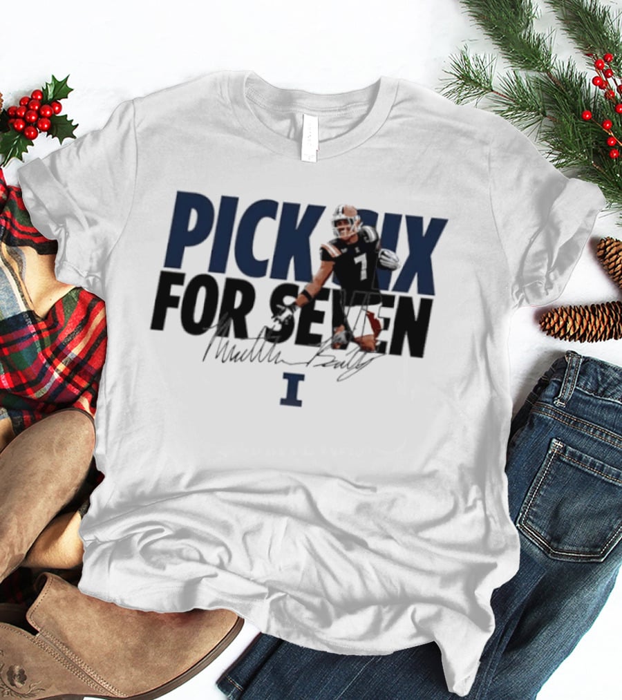 Illinois Fighting Illini Matthew Bailey Pick Six For Seven T-Shirt