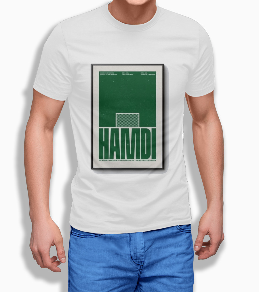 Hamdi The Regency Ballroom San Francisco Oct 2 3 2026 Soccer T-Shirt