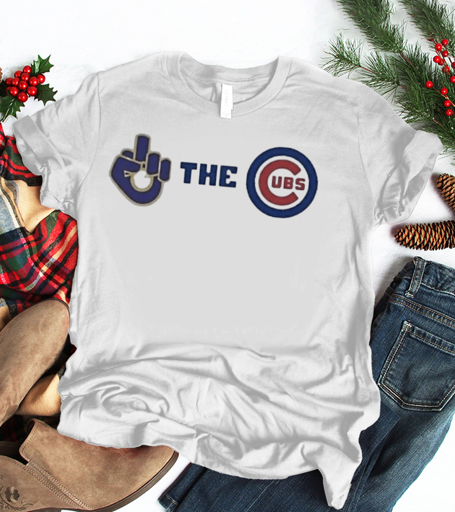 Milwaukee Brewers Middle Finger Gesture C Cubs Rivalry T-Shirt