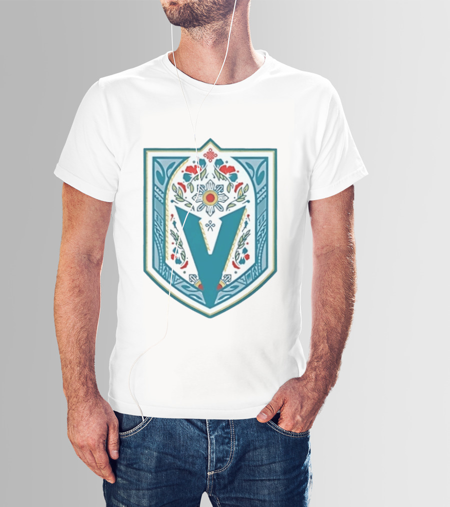 Vegas Golden Knights Floral Crest OneRealm V T-Shirt