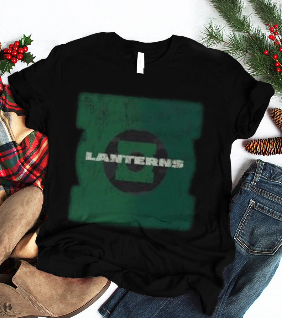 Dc Shop Lanterns Black Camo Green T-Shirt