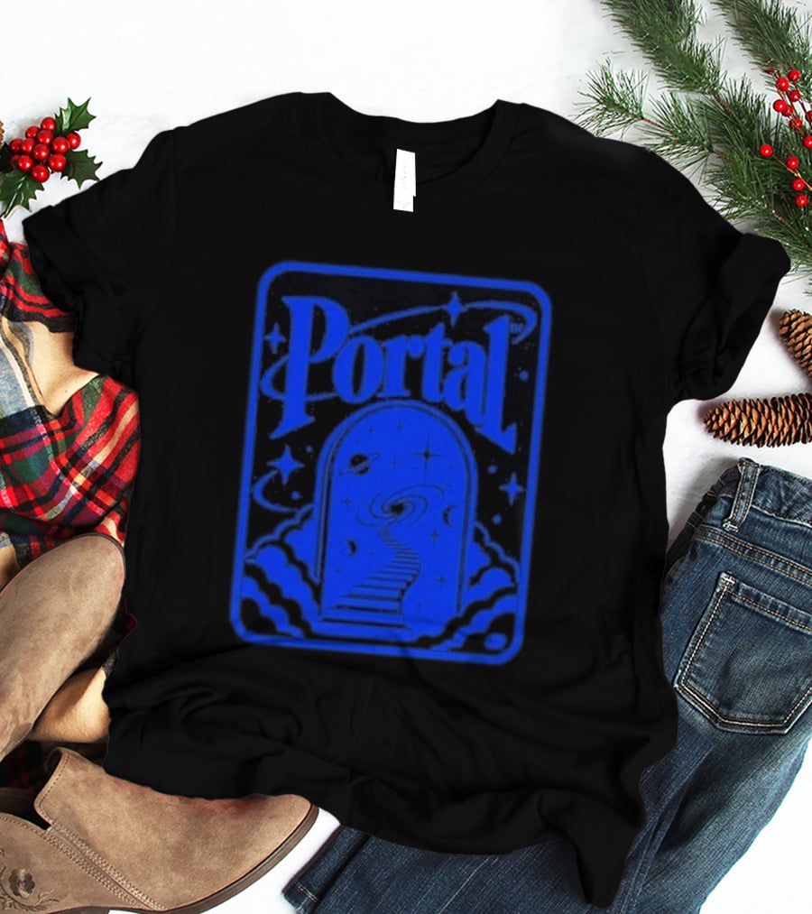 Synaptrix Labs Limited Edition Portal Cosmic Stairway Stars And Planets T-Shirt