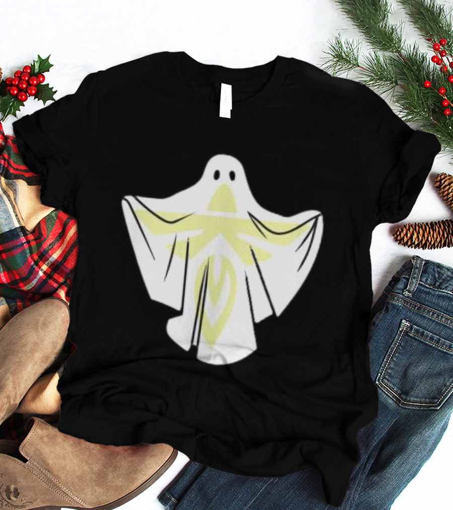 Firefly Store White Blue Ghost Halloween Space T-Shirt