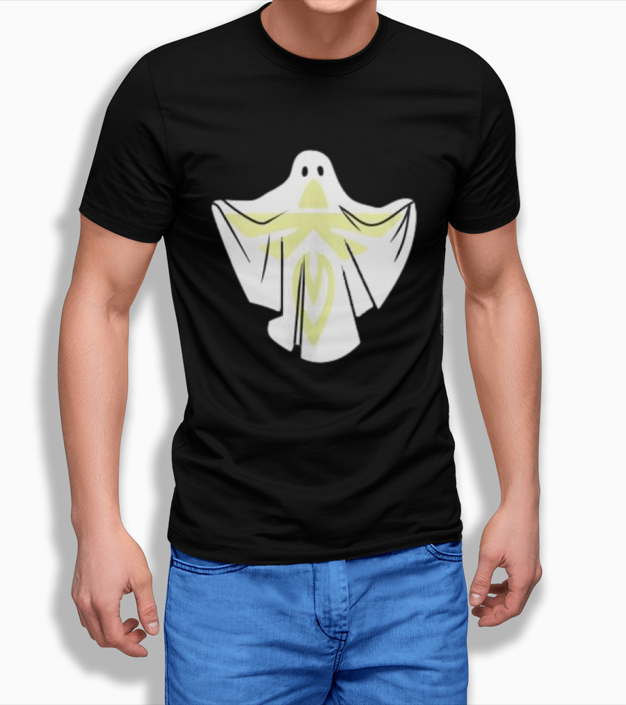 Firefly Store White Blue Ghost Halloween Space T-Shirt