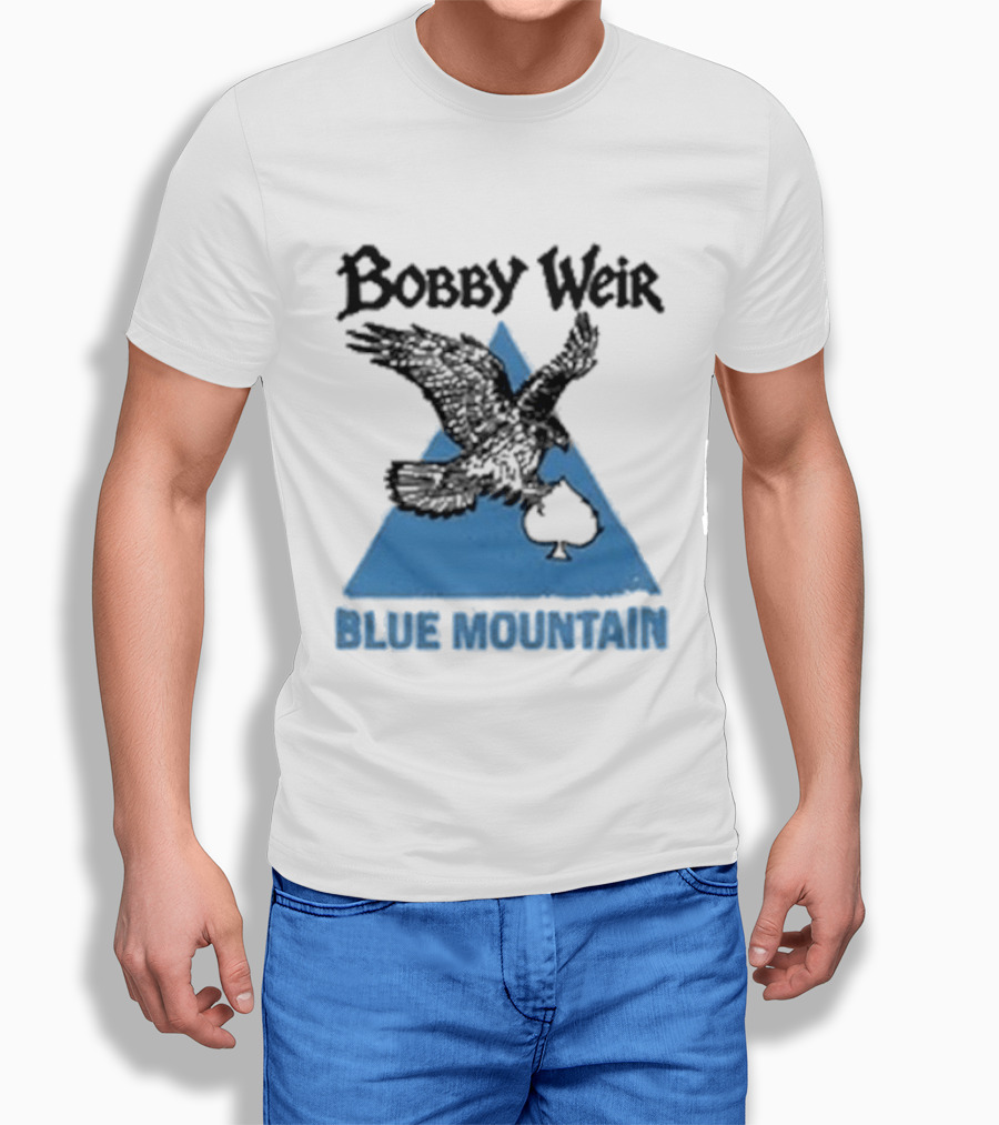 Bobby Weir Blue Mountain Eagle Spade Triangle T-Shirt