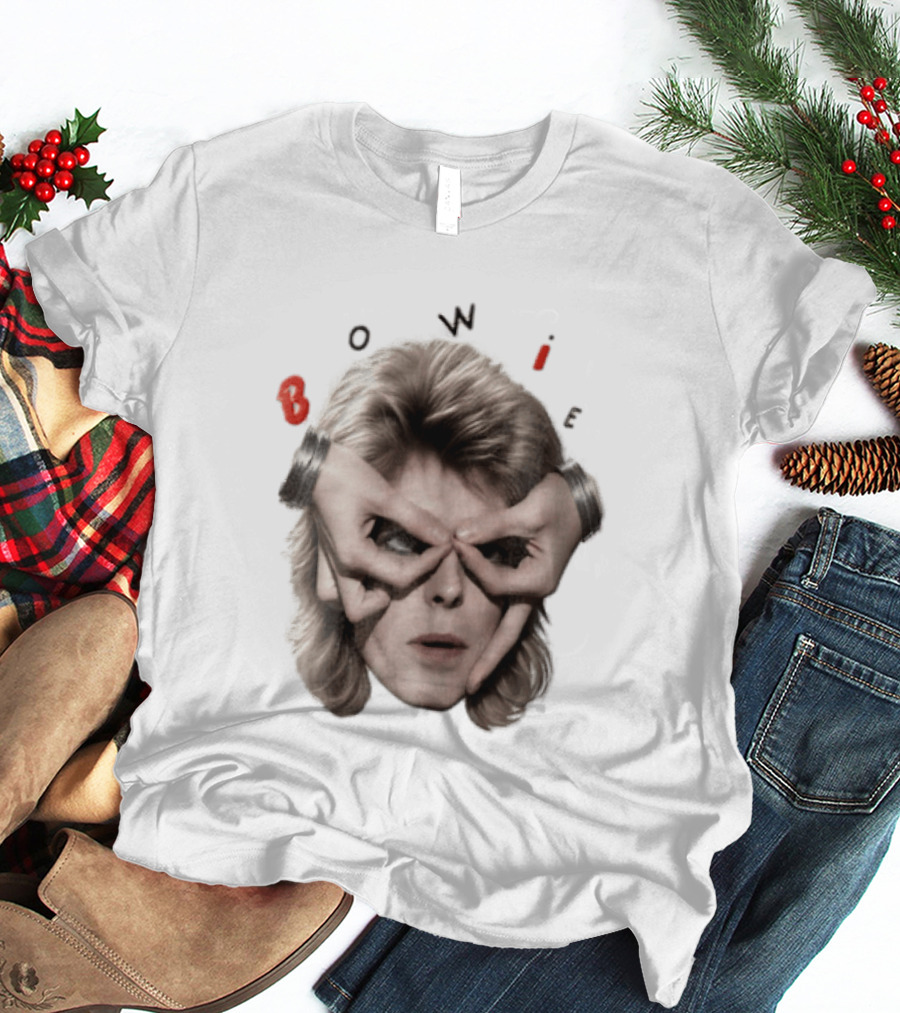 Bowie David Bowie Hands Framing Eyes Retro Music T-Shirt