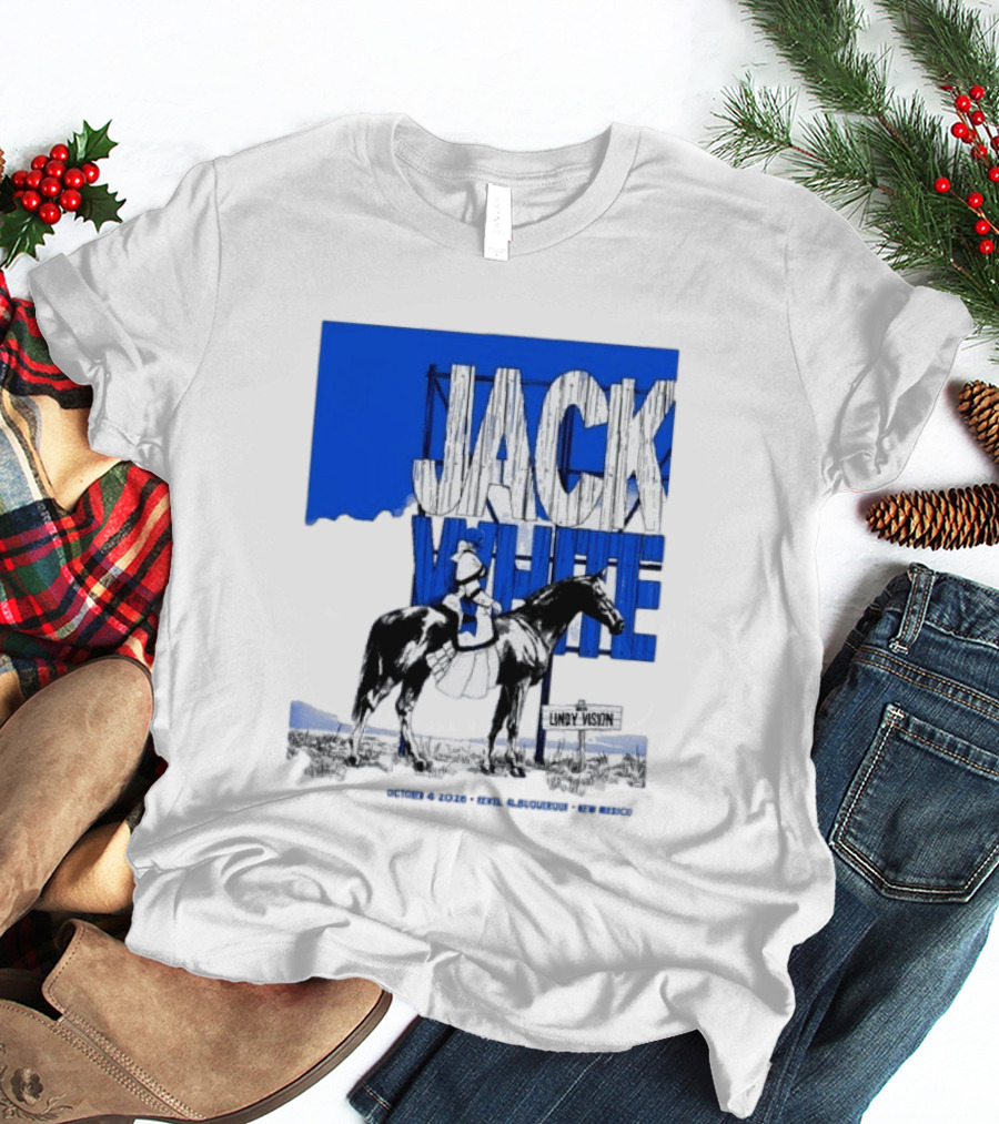 Jack White Live At Revel Entertainment Center Albuquerque October 4 2026 Lindy Vision T-Shirt