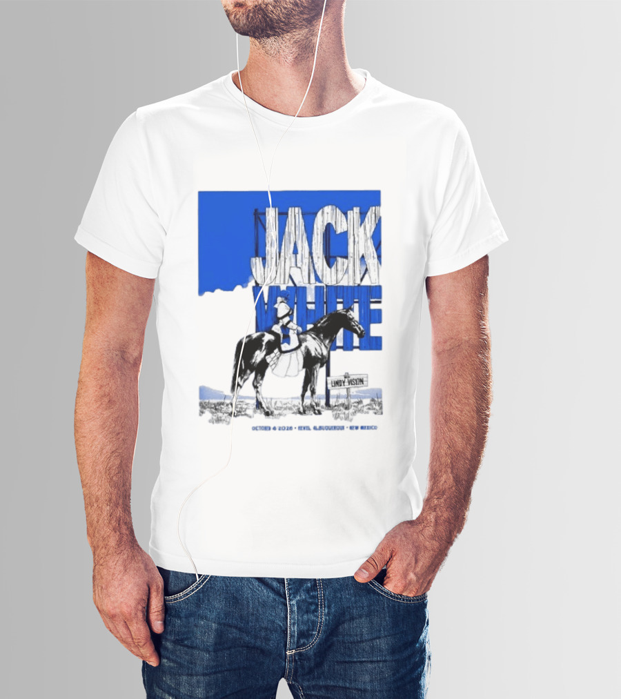 Jack White Live At Revel Entertainment Center Albuquerque October 4 2026 Lindy Vision T-Shirt