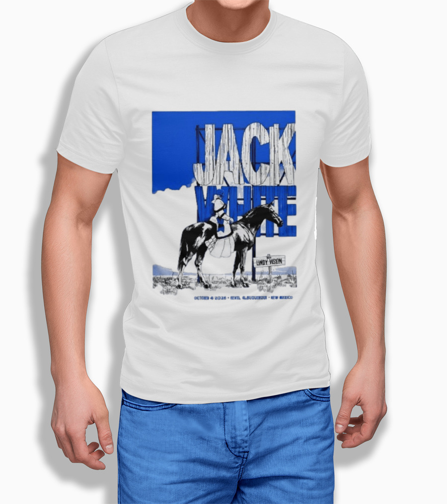 Jack White Live At Revel Entertainment Center Albuquerque October 4 2026 Lindy Vision T-Shirt