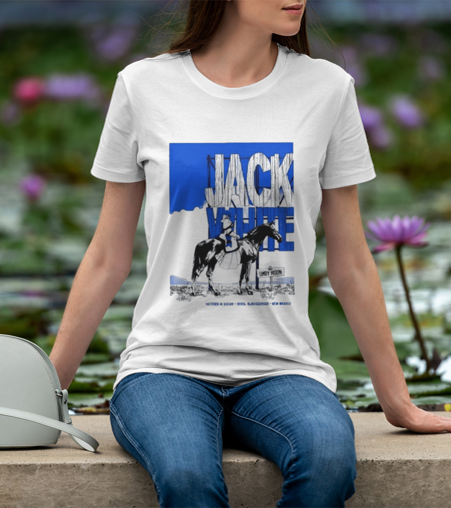 Jack White Live At Revel Entertainment Center Albuquerque October 4 2026 Lindy Vision T-Shirt