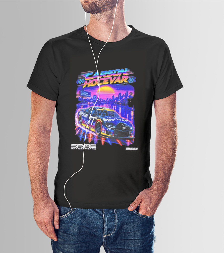Carson Hocevar Spectrum Spire Motorsports No. 77 NASCAR Built For Big Moments T-Shirt