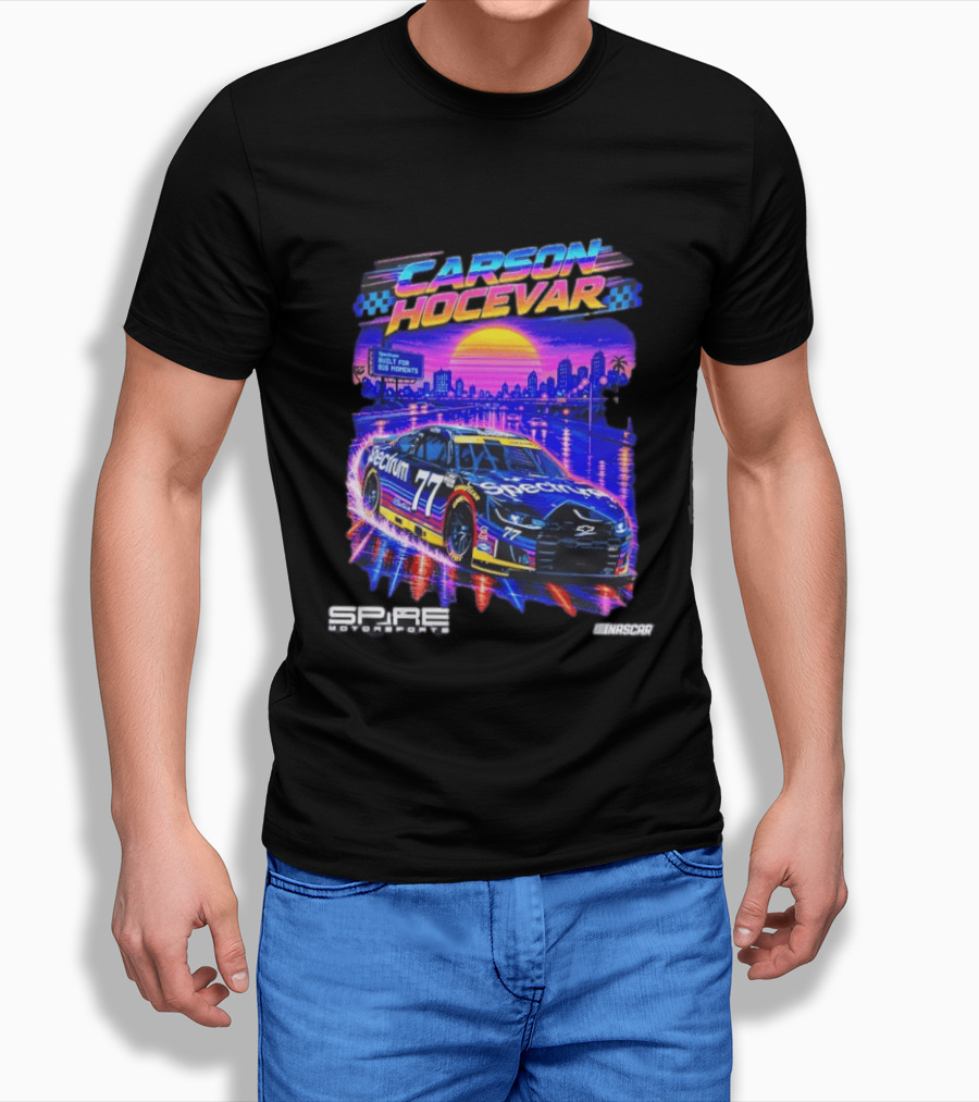 Carson Hocevar Spectrum Spire Motorsports No. 77 NASCAR Built For Big Moments T-Shirt