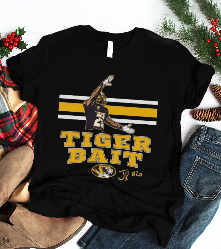 Missouri Tigers Football Tiger Bait JR #20 Jamal Roberts T-Shirt