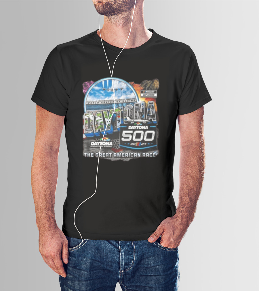 Daytona International Speedway The Great American Race Daytona 500 February 21 2027 NASCAR Racing Event T-Shirt