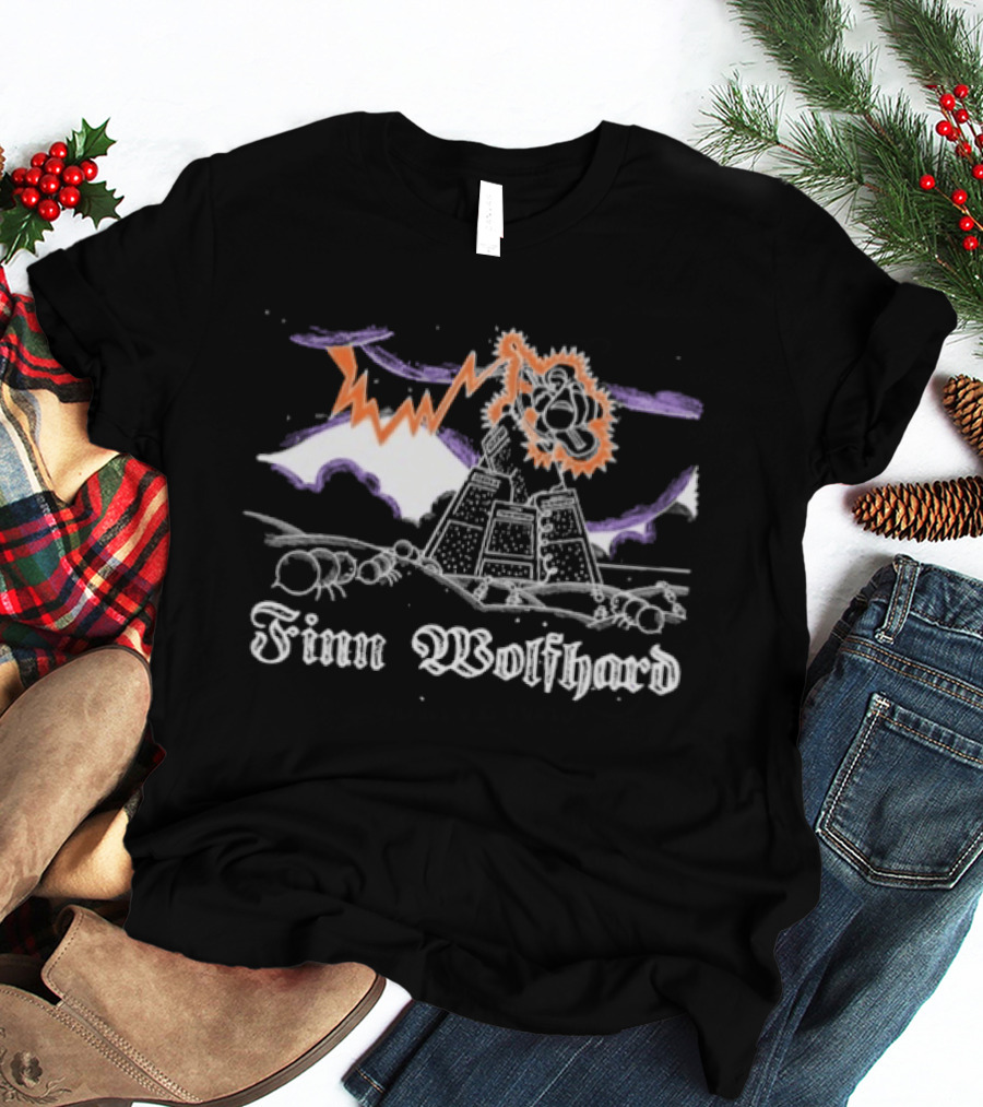 Finn Wolfhard Anthill Lightning Bear T-Shirt