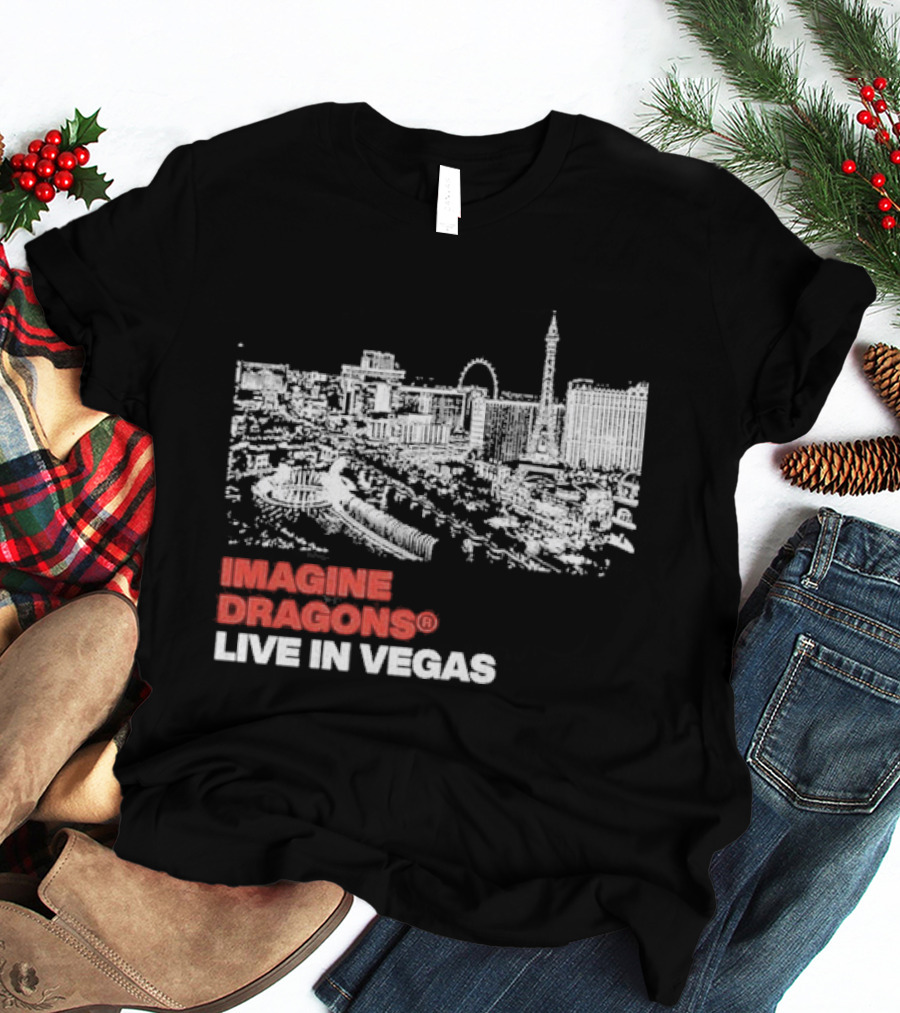 Imagine Dragons Live In Vegas Skyline Concert T-Shirt