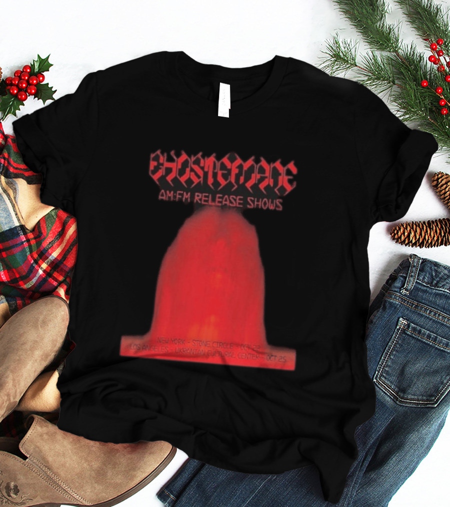 Ghostemane AM:FM Release Shows New York Stone Circle Oct 22 Los Angeles Ukrainian Cultural Center Oct 25 T-Shirt