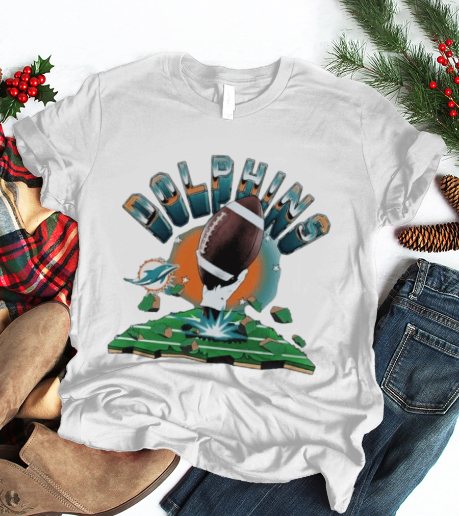 Miami Dolphins Football Explode 2026 Clubhouse T-Shirt