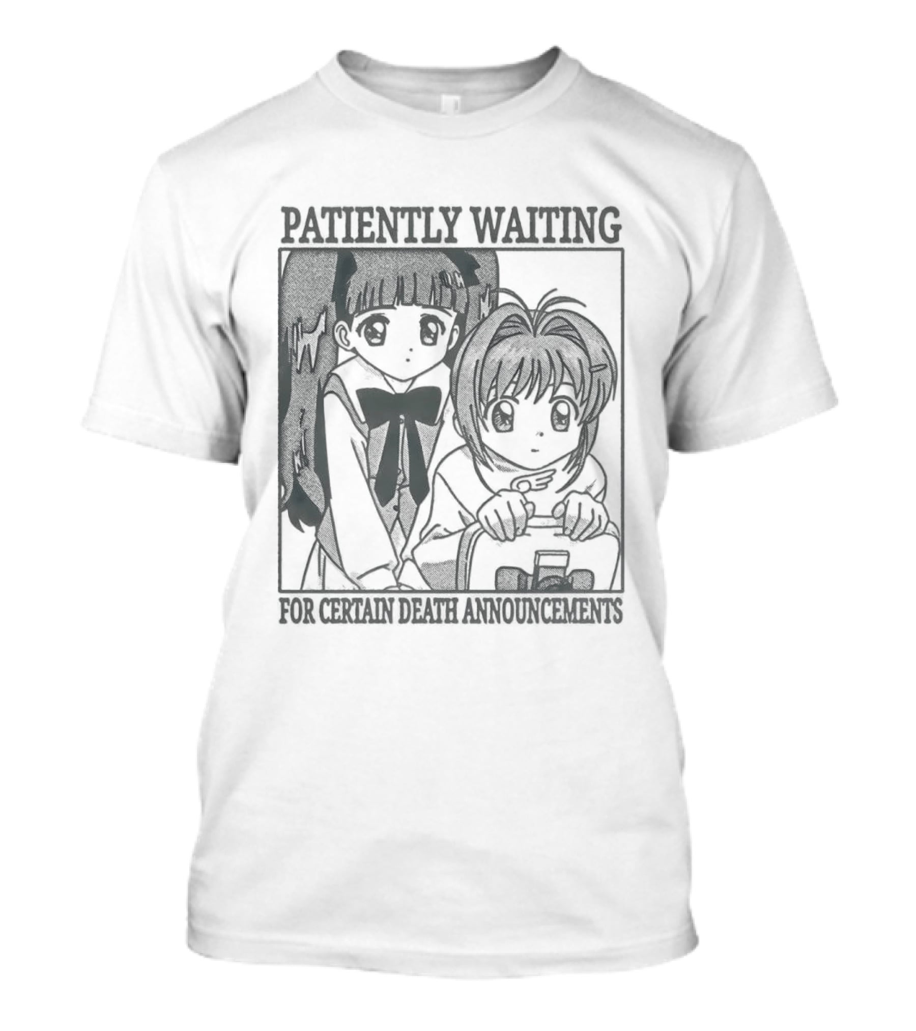 Patiently Waiting For Certain Death Anime Aesthetic T-Shirt