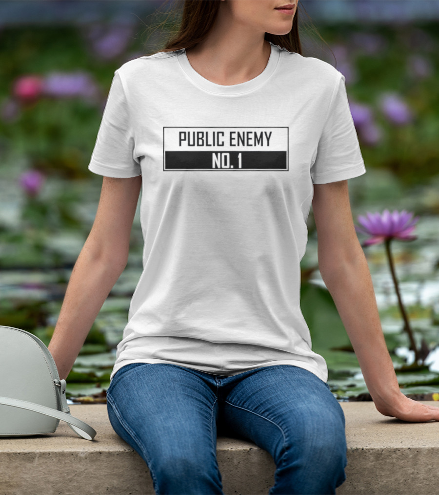 Public Enemy No.1 Text Block T-Shirt