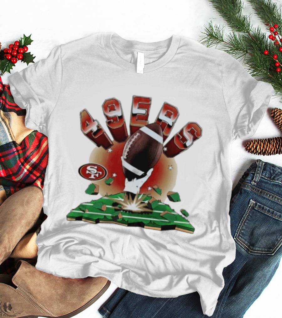 San Francisco 49ers Explosive Football 2026 Clubhouse T-Shirt