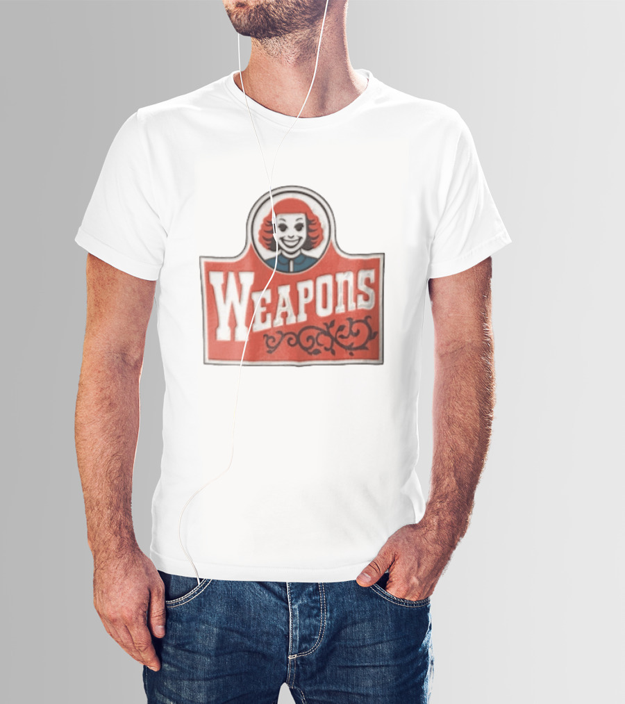 Weapons Little Audrey Face Red Whimsical Playful T-Shirt