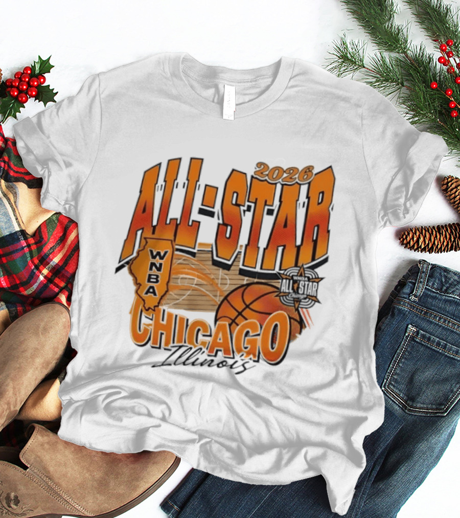 WNBA All Star 2026 Chicago Illinois Basketball Event T-Shirt