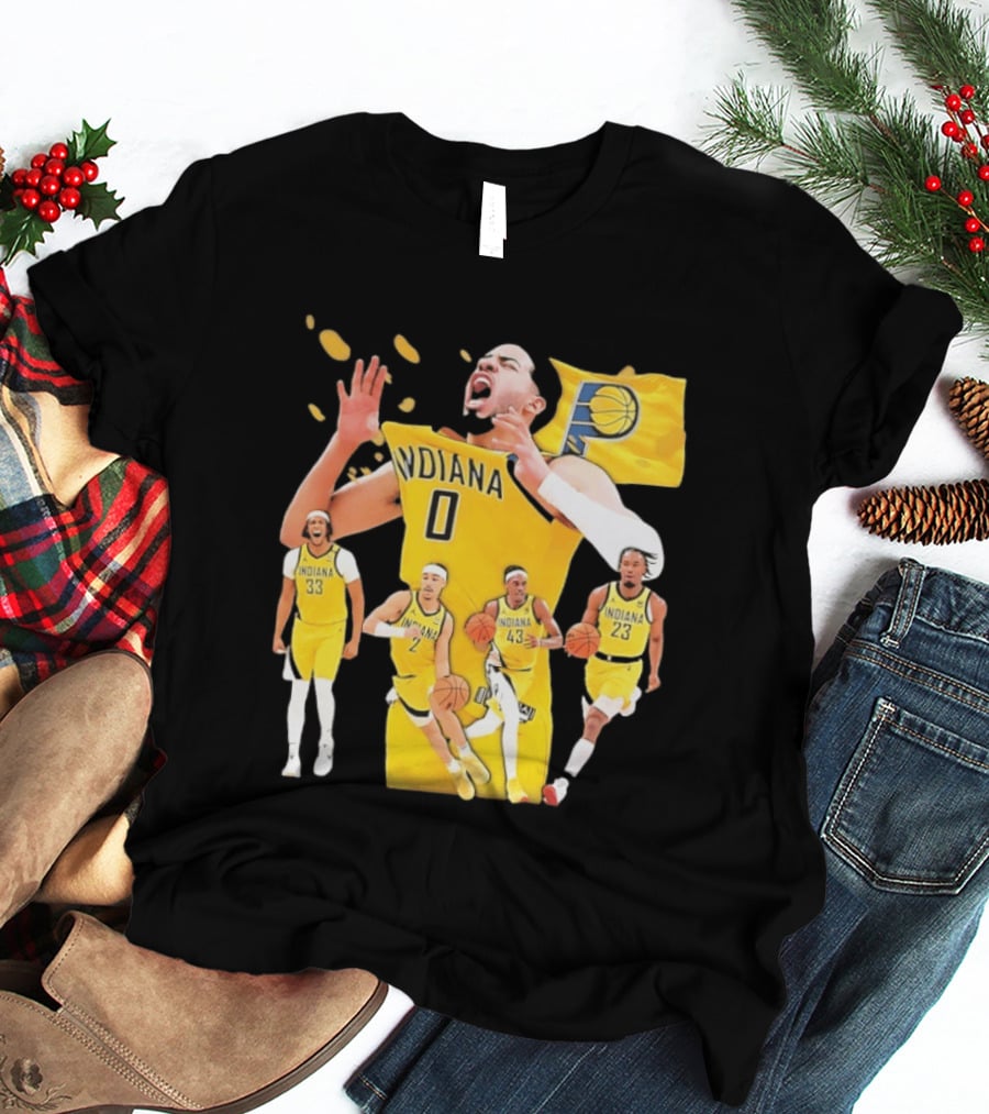 Indiana Pacers Players Collage NBA 2026 Pacer T-Shirt
