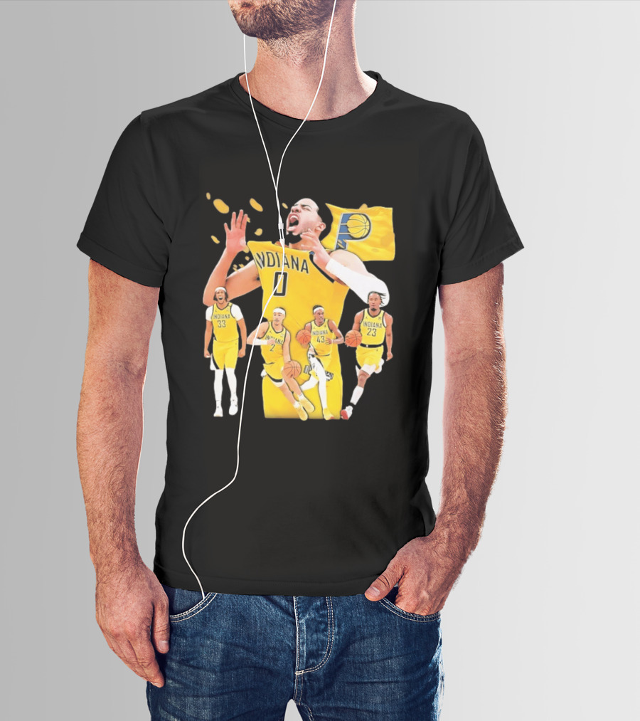 Indiana Pacers Players Collage NBA 2026 Pacer T-Shirt