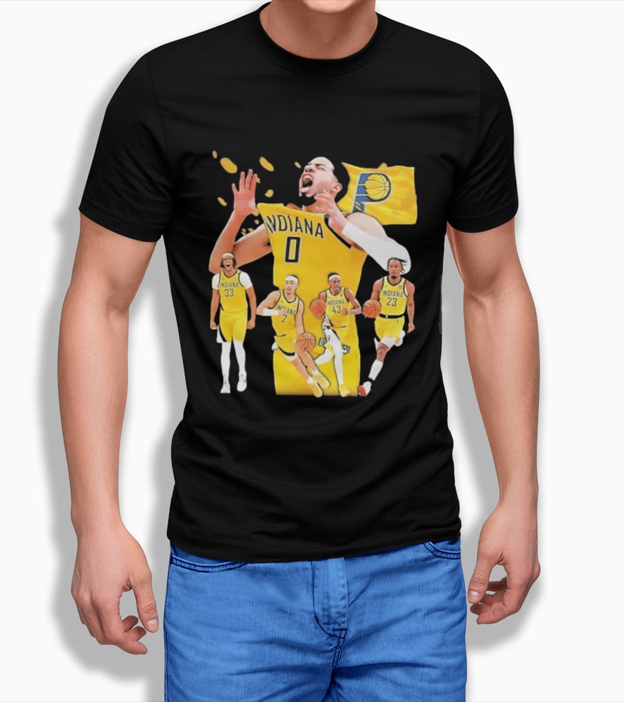 Indiana Pacers Players Collage NBA 2026 Pacer T-Shirt