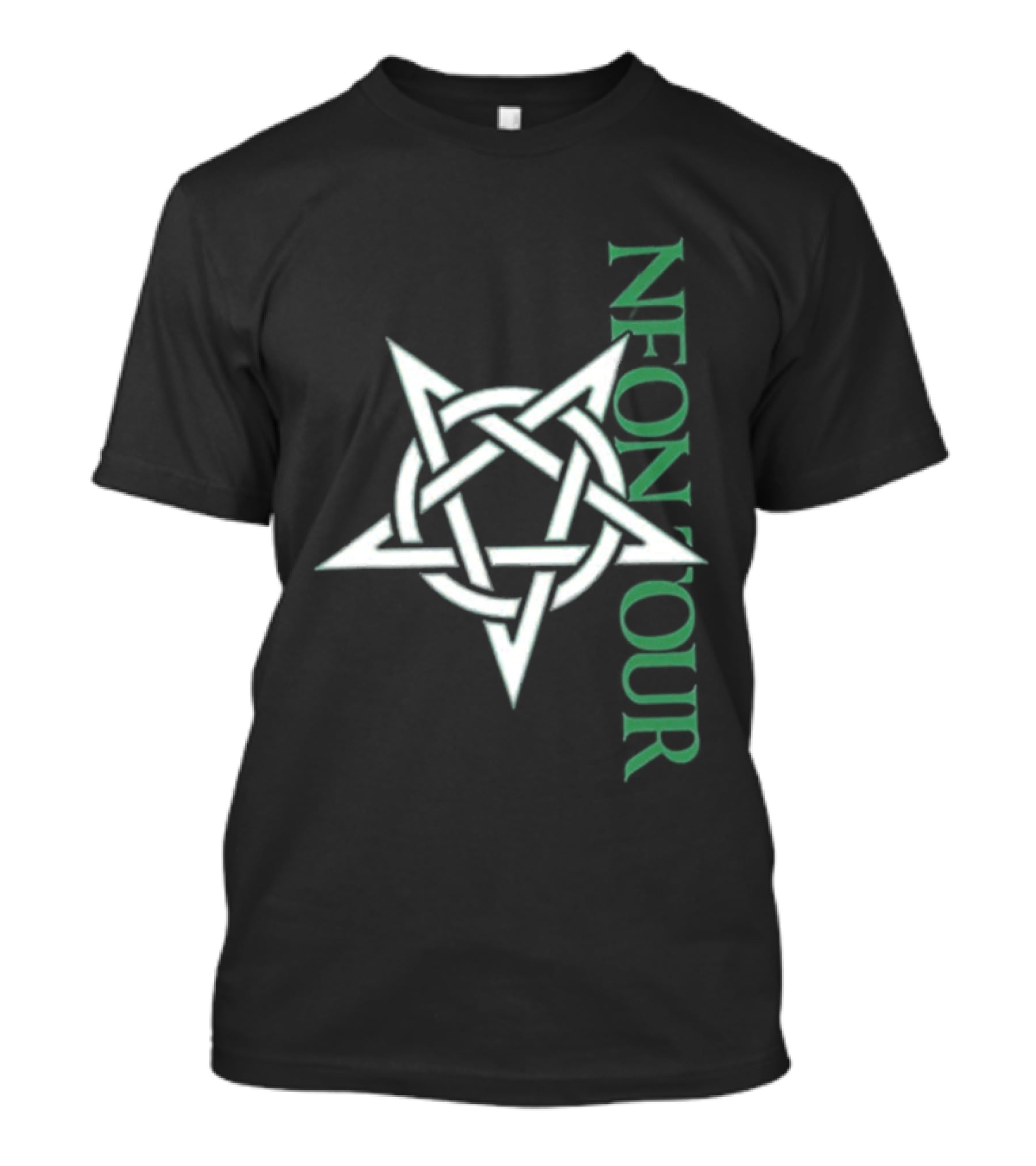 Neon Tour Interscope Store Face Burn Star T-Shirt