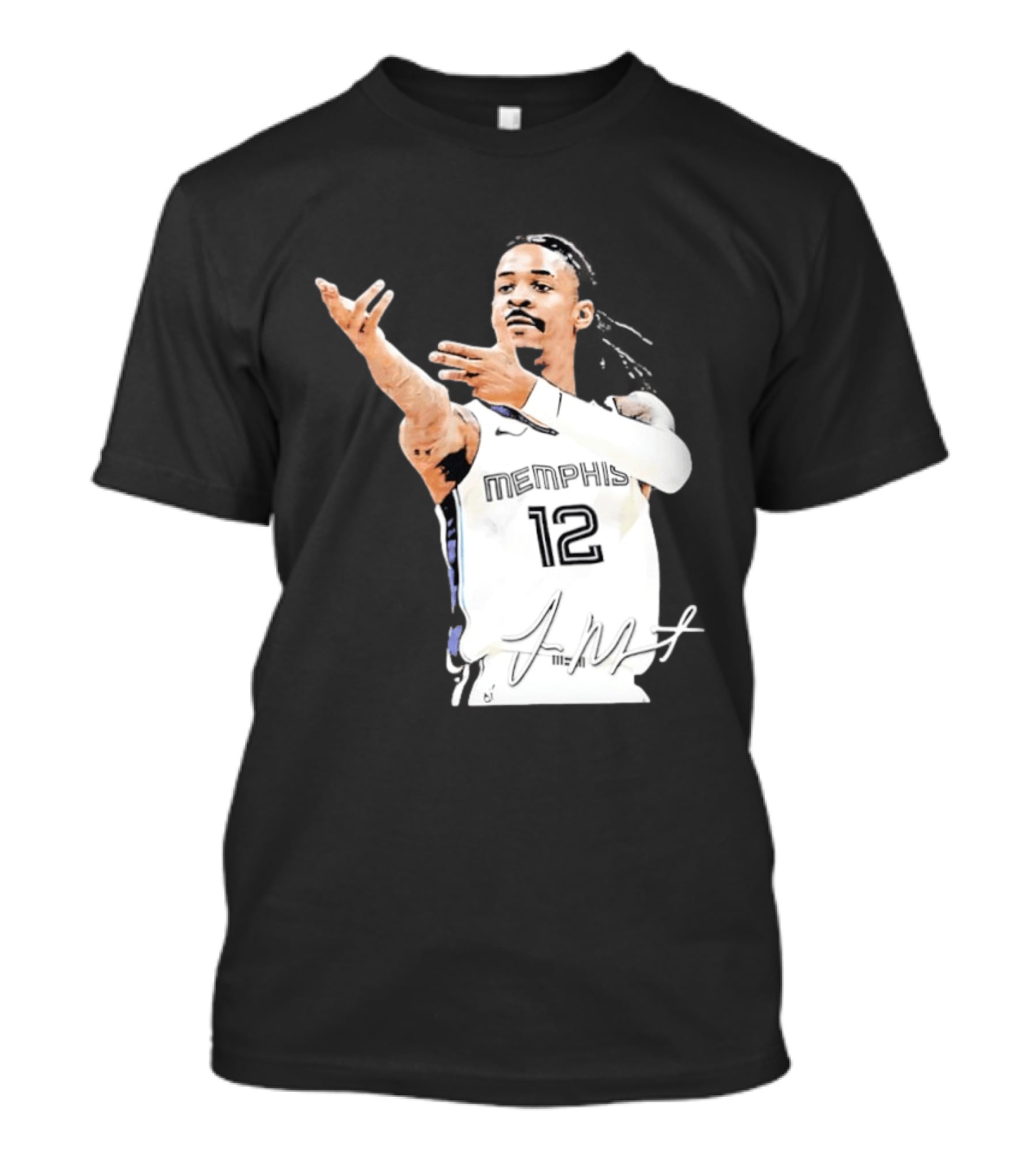 Ja Morant Memphis Grizzlies 12 Basketball Star Signature Edition 2026 T-Shirt