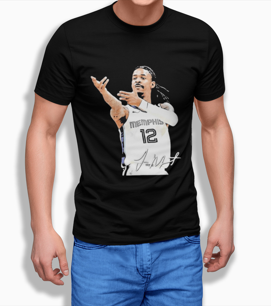 Ja Morant Memphis Grizzlies 12 Basketball Star Signature Edition 2026 T-Shirt