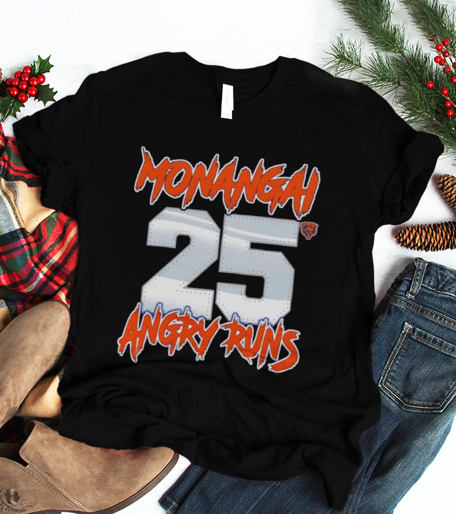 Monangai 25 Angry Runs Chicago Bears 2026 T-Shirt