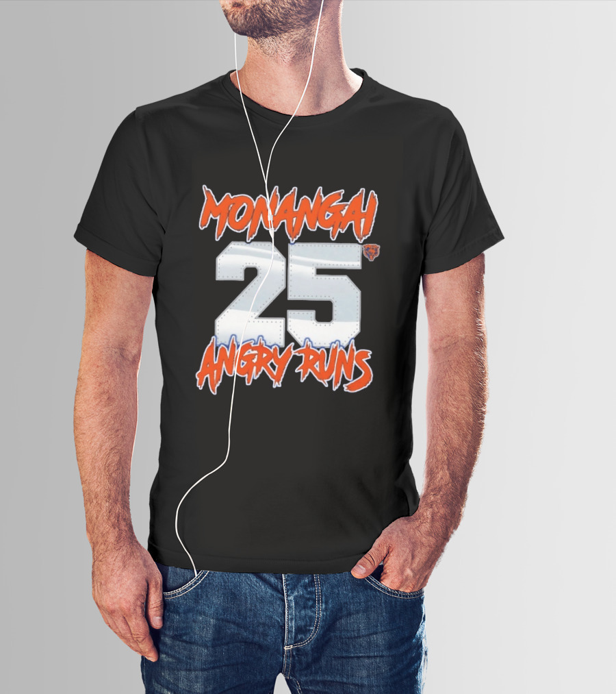 Monangai 25 Angry Runs Chicago Bears 2026 T-Shirt