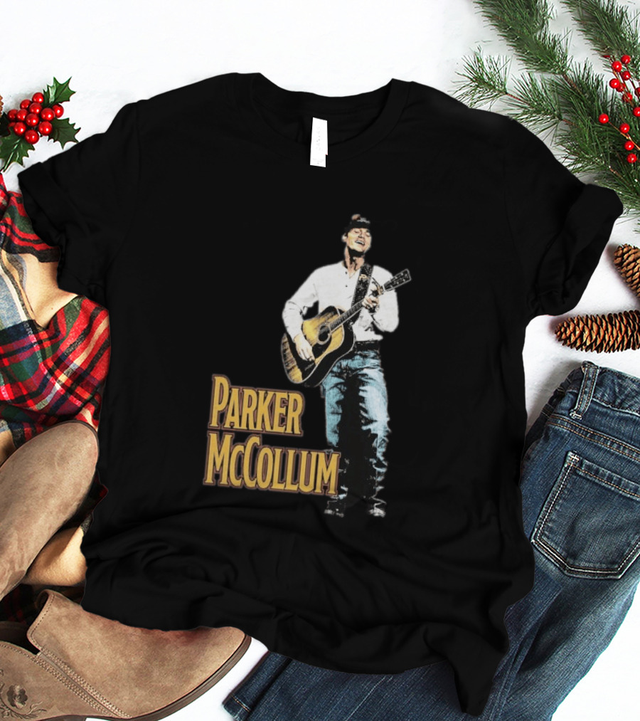 Parker McCollum Acoustic Performance Deluxe Guitar Photo T-Shirt