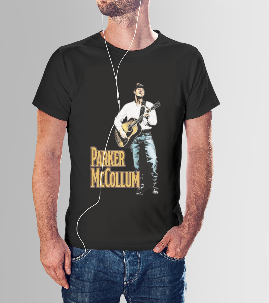 Parker McCollum Acoustic Performance Deluxe Guitar Photo T-Shirt