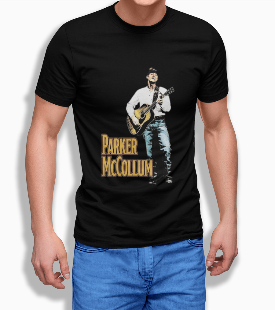 Parker McCollum Acoustic Performance Deluxe Guitar Photo T-Shirt
