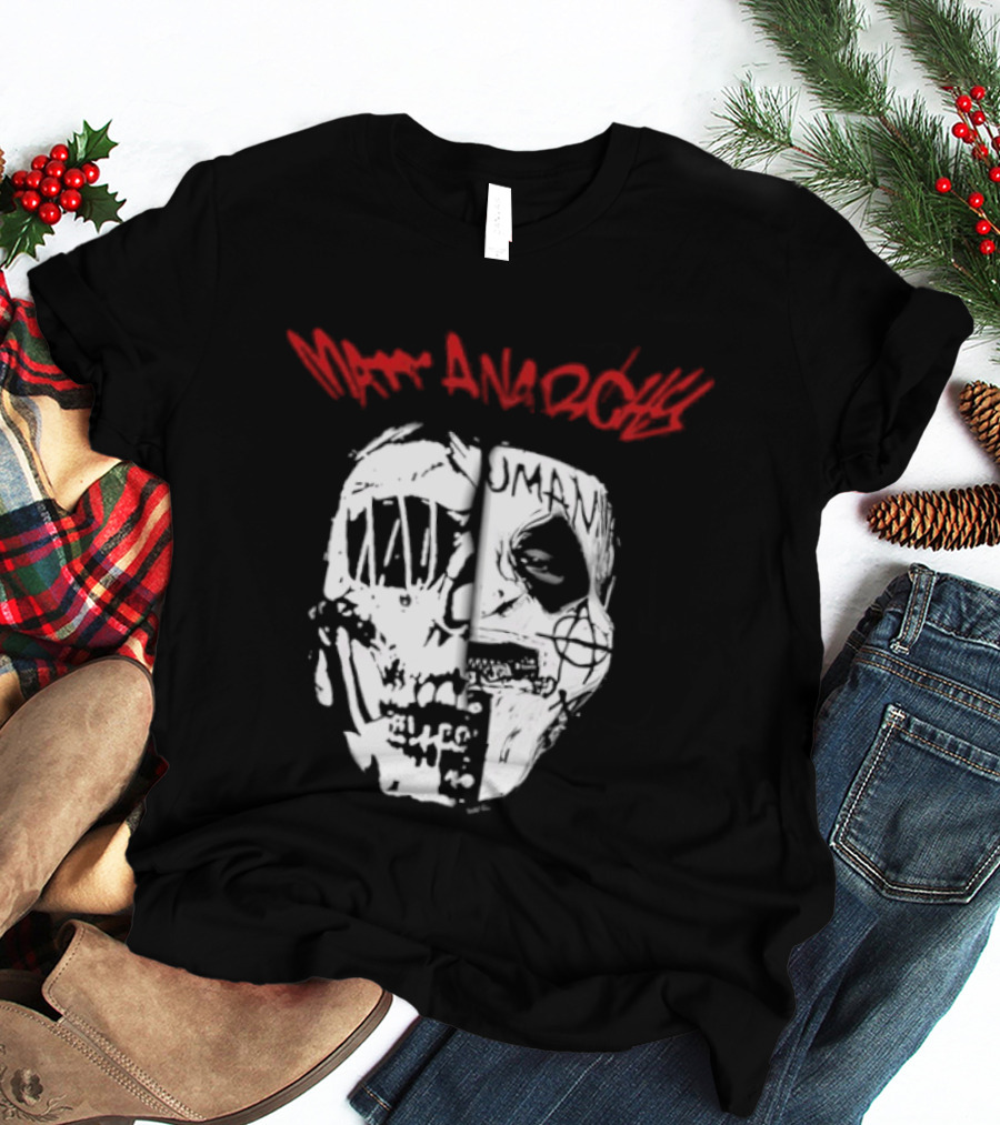Matt Anarchy White Duality Mask T-Shirt