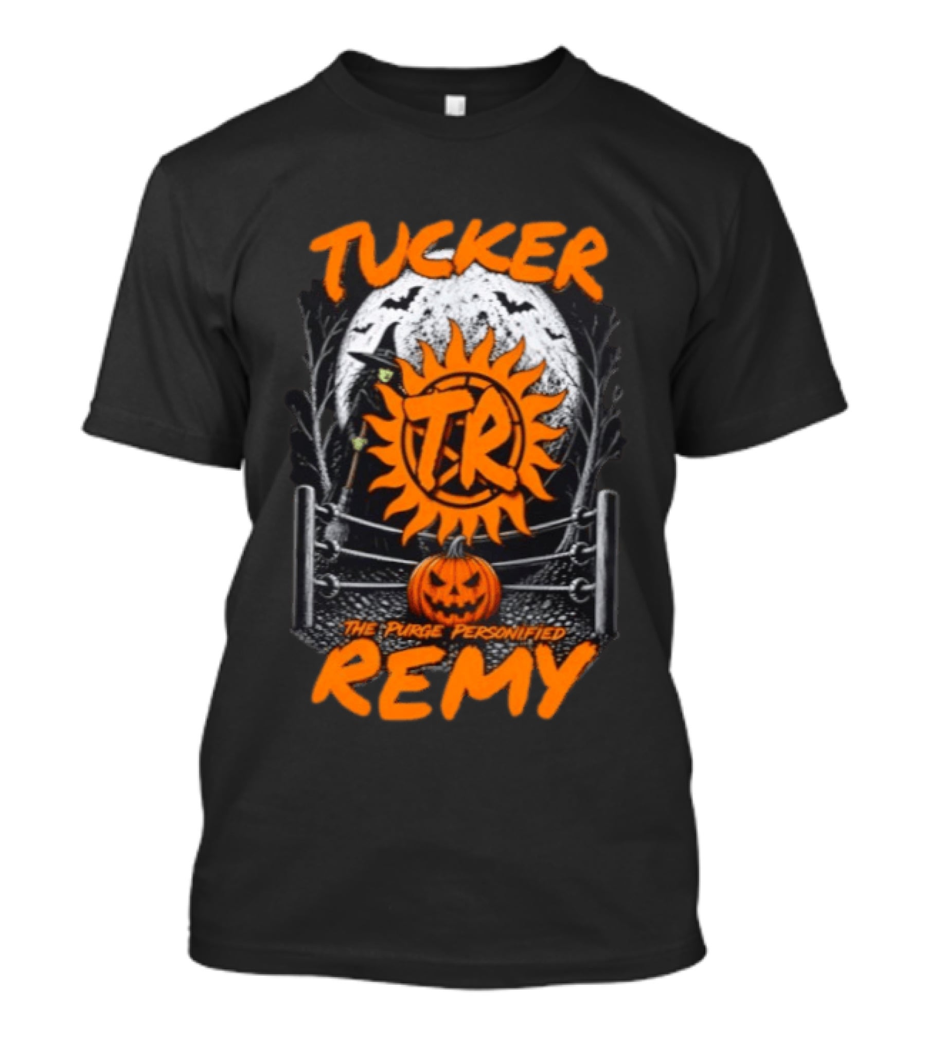 Tucker Remy TR Sun Pumpkin The Purge Personified Halloween T-Shirt