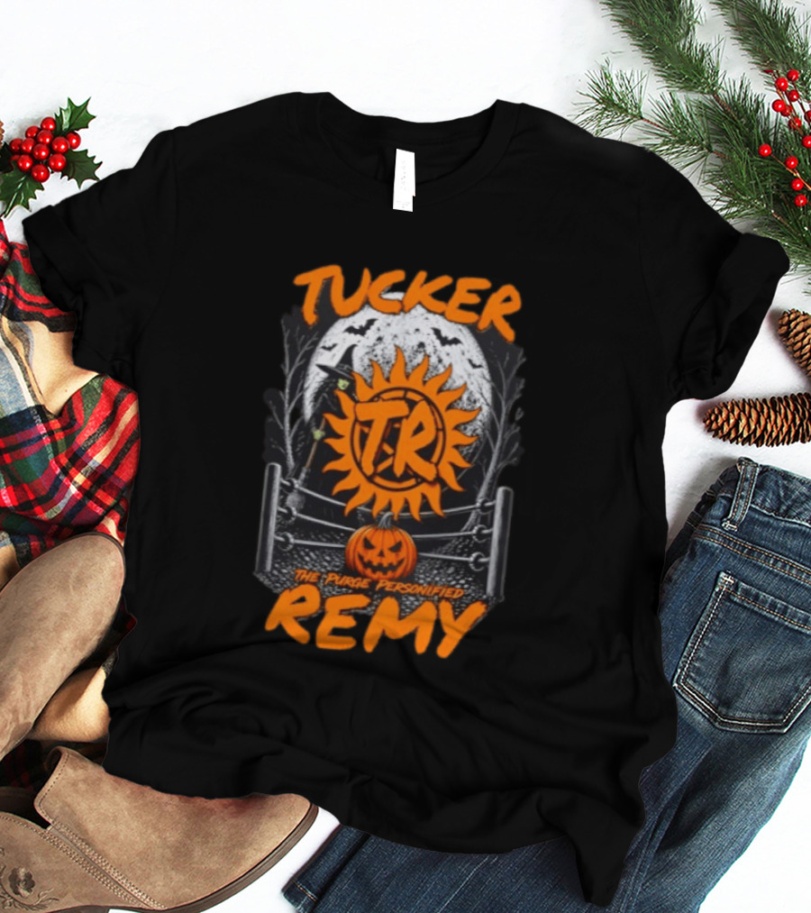 Tucker Remy TR Sun Pumpkin The Purge Personified Halloween T-Shirt