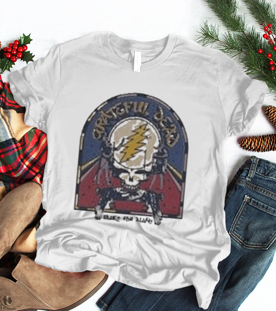 Grateful Dead Blues For Allah Skull Lightning Bolt T-Shirt