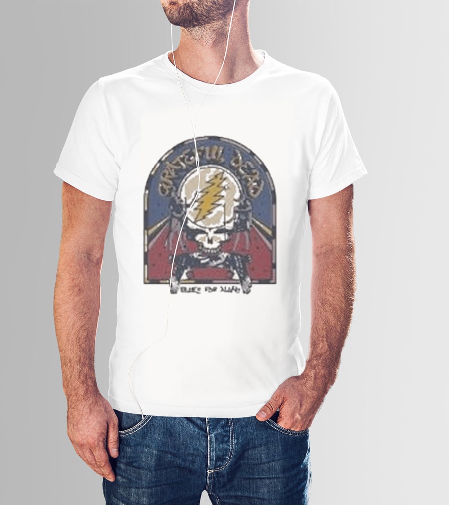 Grateful Dead Blues For Allah Skull Lightning Bolt T-Shirt