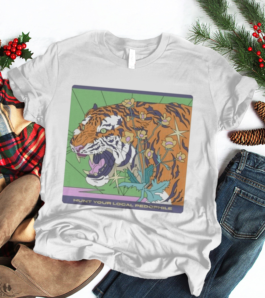 Hunt Your Local Pedophile Tiger Vintage Wildcat T-Shirt