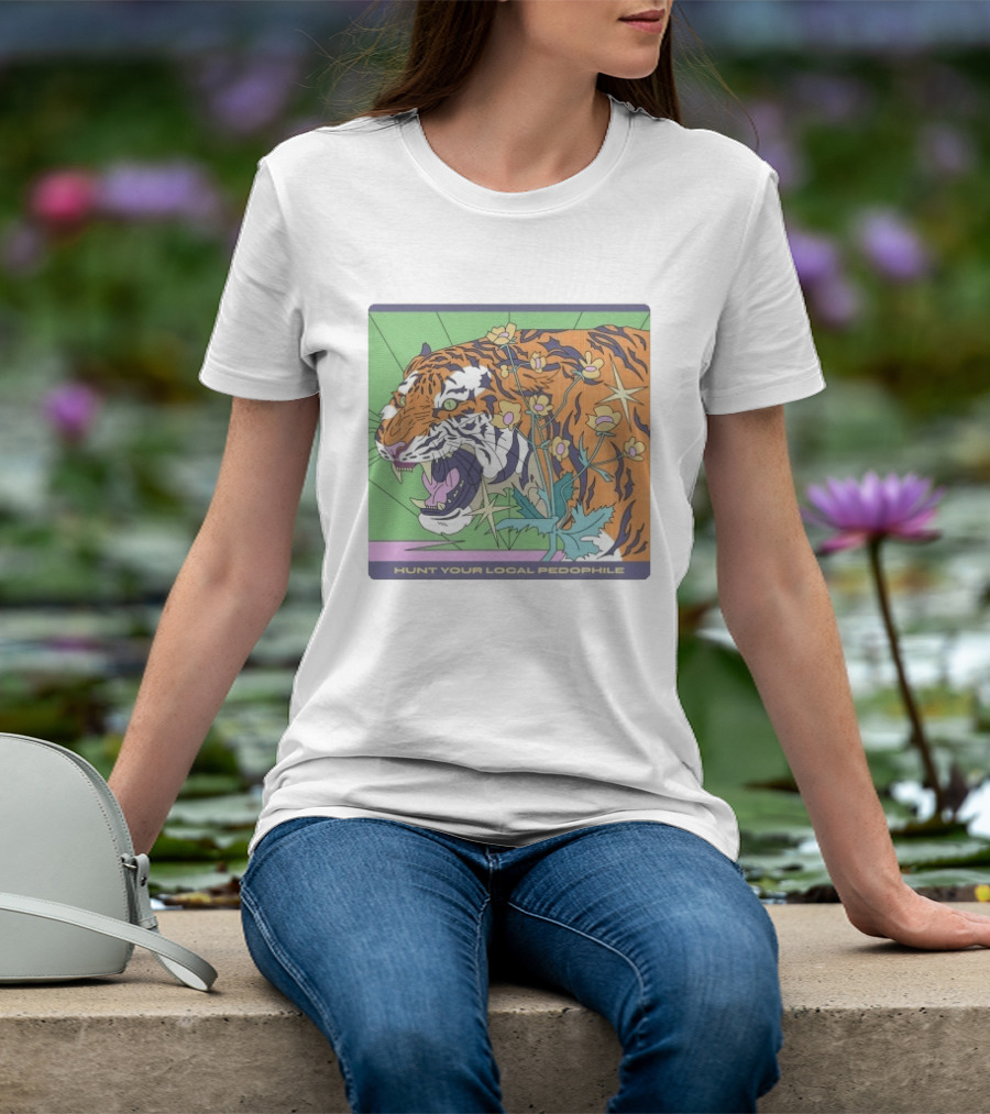 Hunt Your Local Pedophile Tiger Vintage Wildcat T-Shirt
